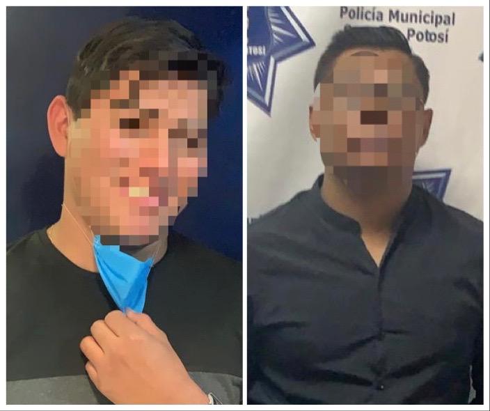 Oficiales Municipales detienen a sujetos por probable robo a transeúnte