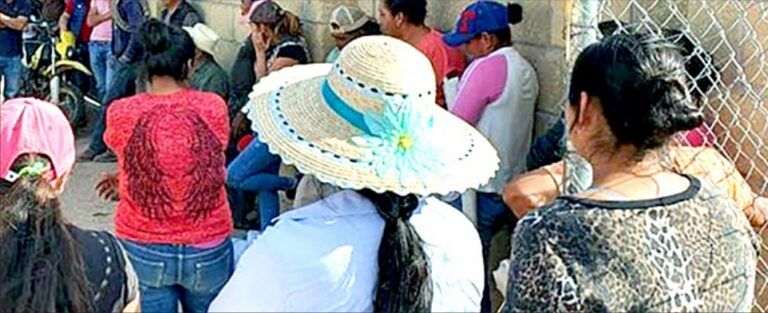 Se manifestaron habitantes contra Margarito Chaverría