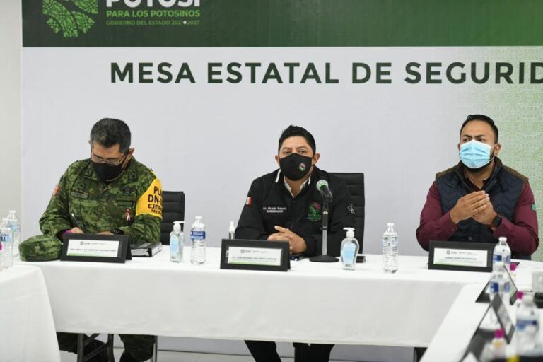 Encabeza Gallardo, Mesa de Seguridad en Matehuala