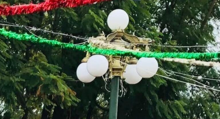 Fueron repuestos arbotantes y luminarias