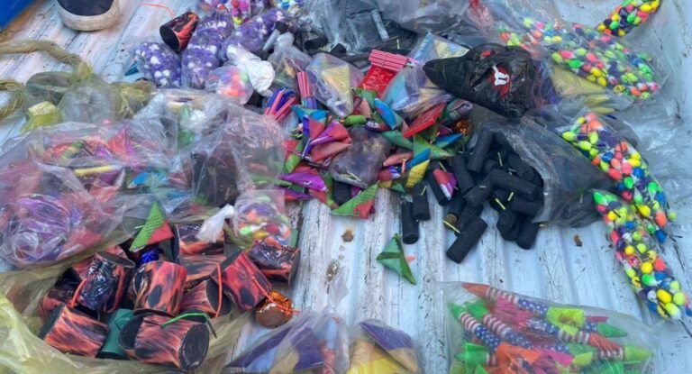 PC Estatal asegura kilos de peligrosa pirotecnia en Xilitla