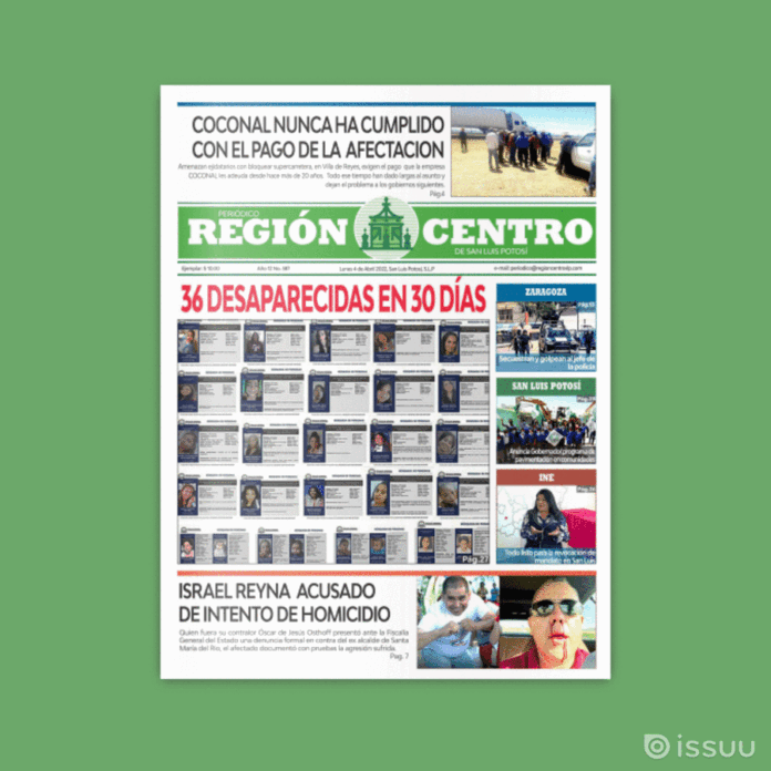 Edición #587 Periódico Region Centro