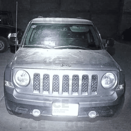 Al presunto se le asegura también un vehículo marca Jeep, tipo Patriot, color gris, modelo 2017