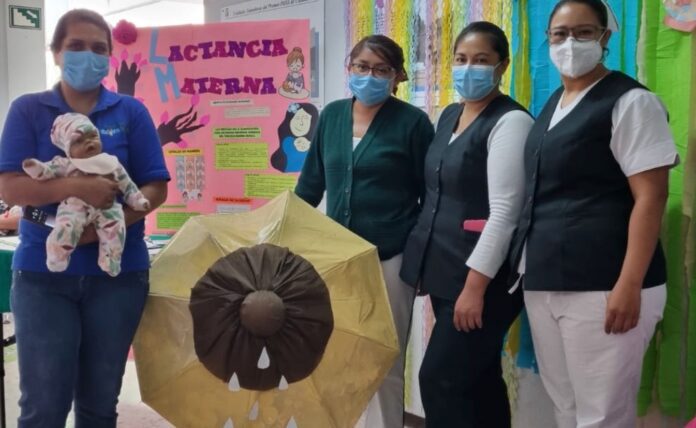 Hospitales y Unidades de Medicina Familiar difunden entre la población derechohabiente los beneficios de la lactancia materna.