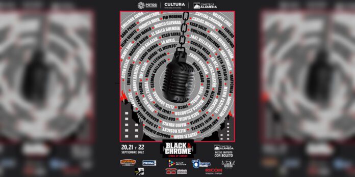 Participarán más de 50 standuperas y standuperos nacionales en “Black & Chrome, stand up comedy” los días 20, 21 y 22 de septiembre con acceso gratuito para todas y todos.