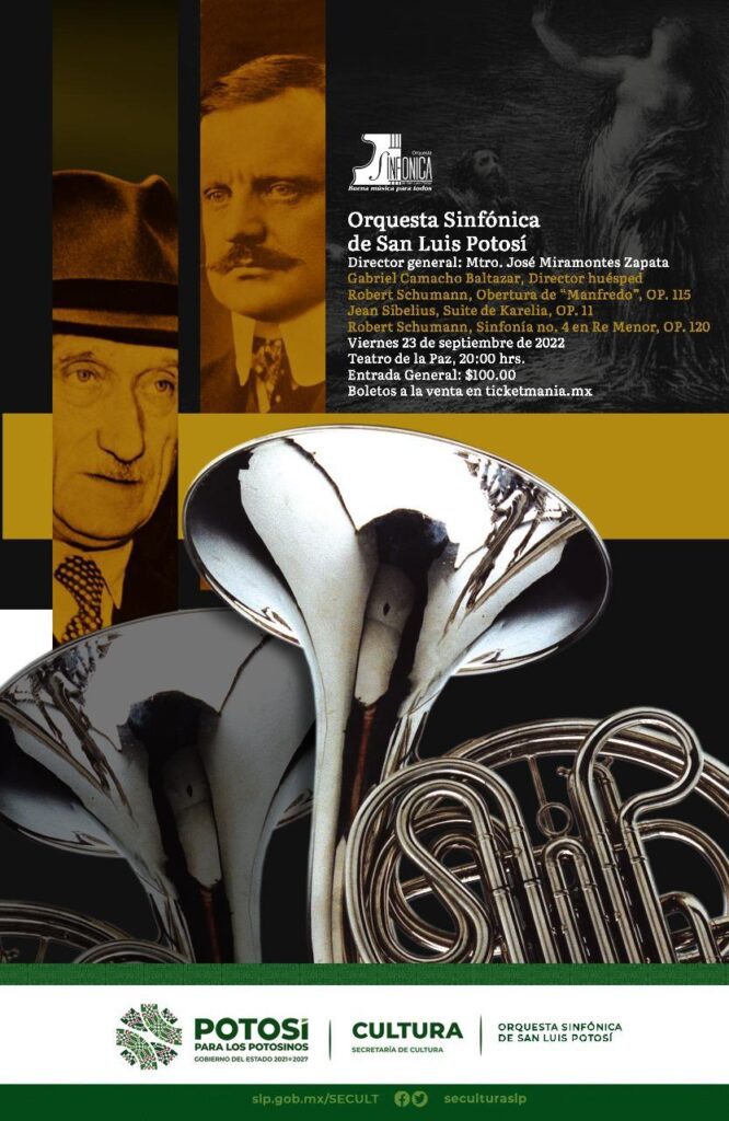 OSSLP presentará este viernes música de Schumann y Sibelius