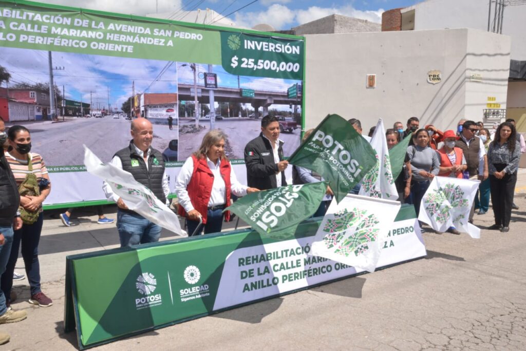 Alcaldesa soledense arranca rehabilitación de AV San Pedro