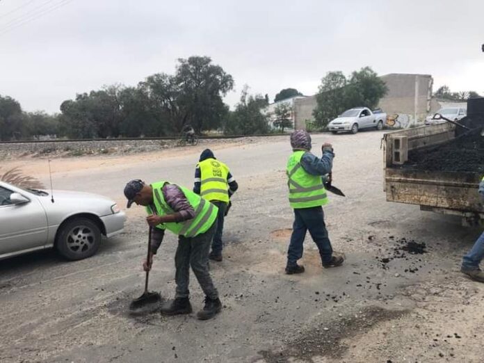 Continúa atención a vialidades en Soledad