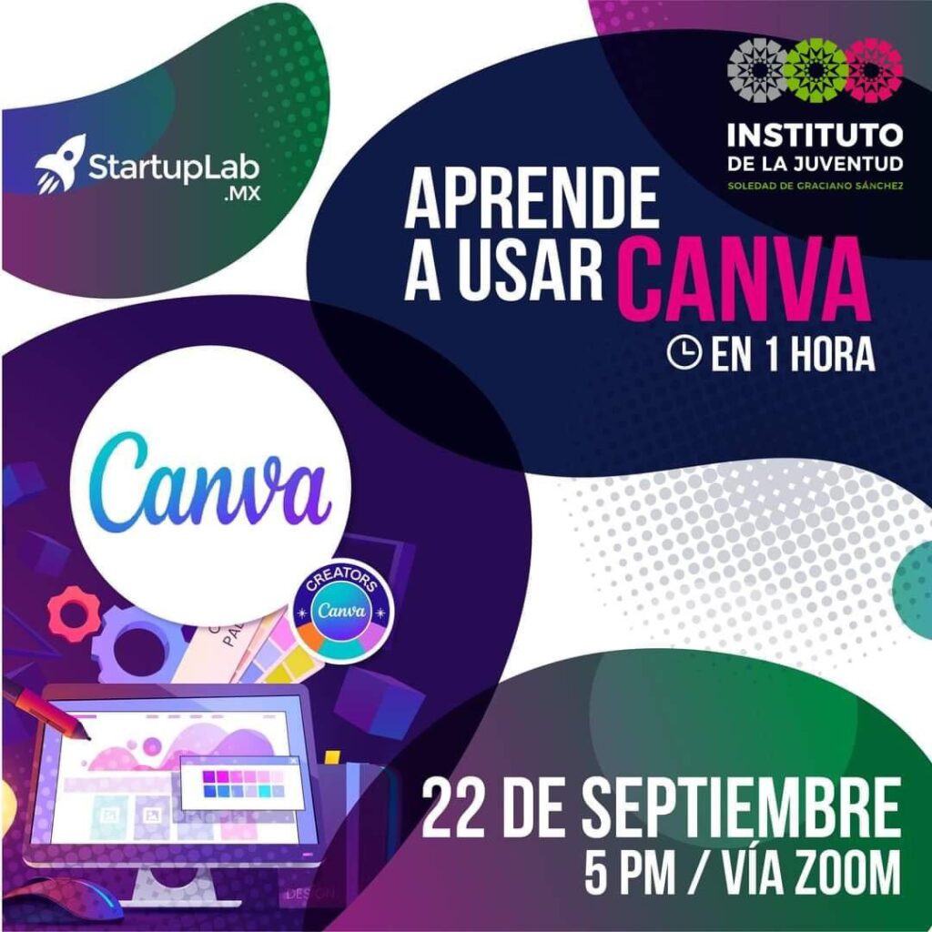 IMPOJUVE de Soledad realizará taller de Canva.