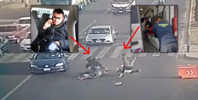 Policía es atropellado por motociclista que invadió carril del Mexibús en Tecámac. El motociclista fue detenido y puesto a disposición.