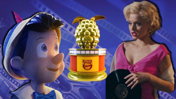 Pinocho (de Disney), Morbius y la cinta de Marilyn Monroe, son las producciones con más nominaciones.