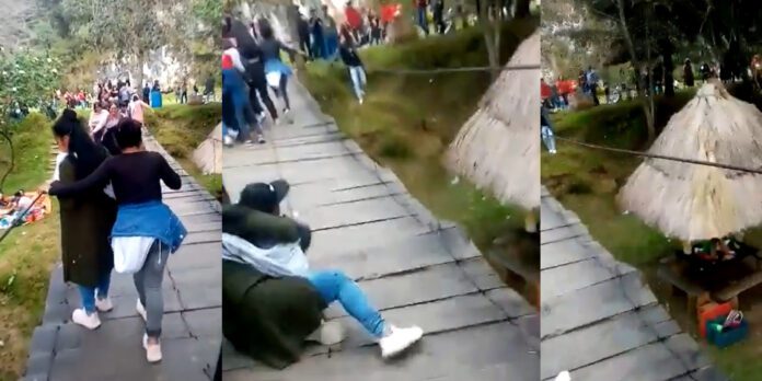 Circula la versión de que el parque ecoturístico había colocado letreros advirtiendo que no había paso.