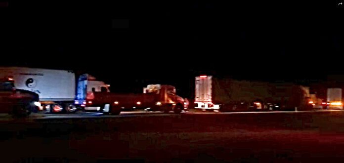 Desde las 2 de la mañana la circulación fue cerrada en ambos sentidos en la carretera 57.