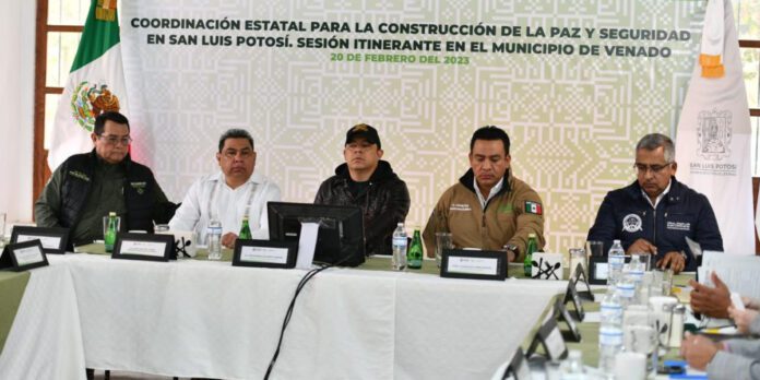 Se celebró en el municipio de Venado la Sesión Estatal de Coordinación para la Construcción de la Paz Social.