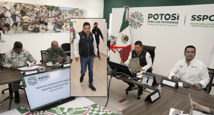 Este lunes Gallardo encabezó la Mesa de Coordinación para la Construcción de la Paz Social.