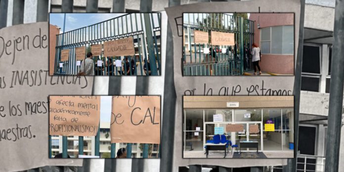 Docentes no dan clases, pero sí firman y cobran.