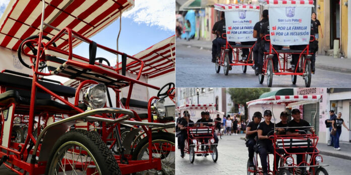 Recorridos por el centro histórico y algunas avenidas.