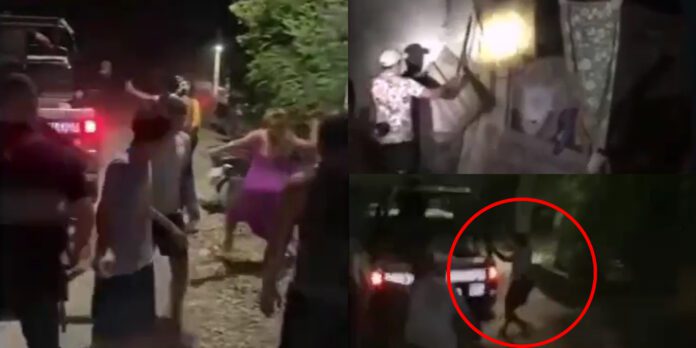 Vecinos de Ciudad Valles se armaron de valor ante la indiferencia de las autoridades.