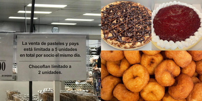 Debido a que algunas personas revenden la repostería, Costco limita las compras a sus clientes.