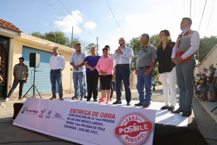 Alcalde Enrique Galindo sigue firme en el rescate de la zona norte de SLP