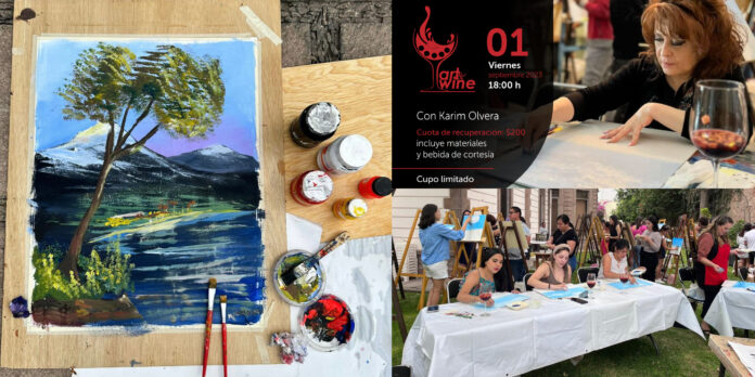 Art&Wine es un evento para desarrollar las habilidades de pintura de los participantes.