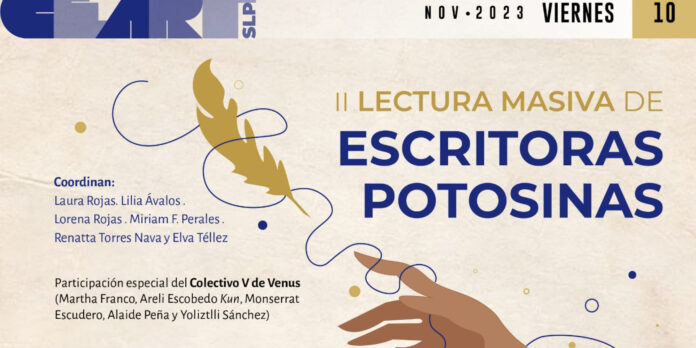 Se dará lectura a obras literarias de escritoras potosinas, por las mismas autoras