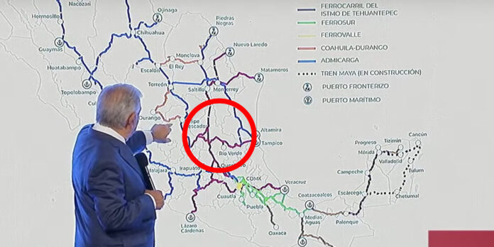 AMLO busca que los concesionarios de las vías del ferrocarril en México, hagan líneas de transporte de pasajeros.