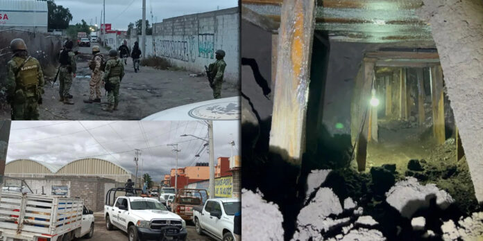 El túnel se encontró en una minera.