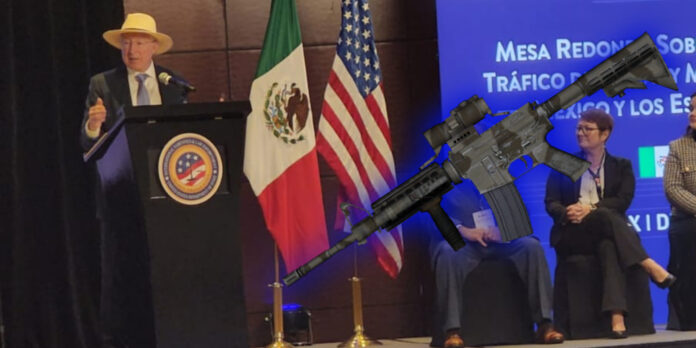 El 70% de las armas usadas por los criminales en México, provienen de los estadounidenses.