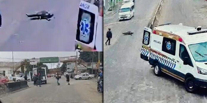 Los hechos ocurrieron en la salida de la cabecera municipal, donde está en entronque de la vía que conduce a San Cristóbal de las Casas.