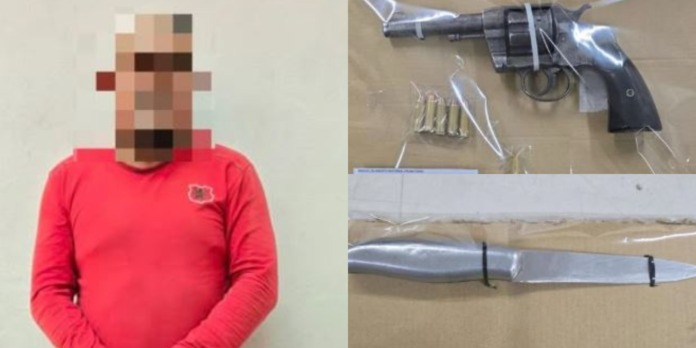 Con pistola y droga sorprendieron a sujeto
