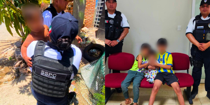 Tres hermanitos fueron abandonados