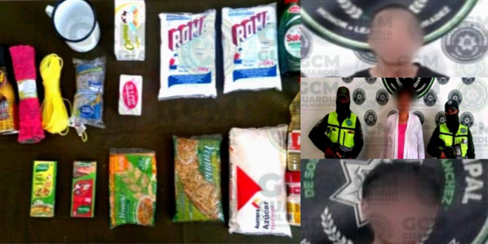 3 detenidos por robo de abarrotes