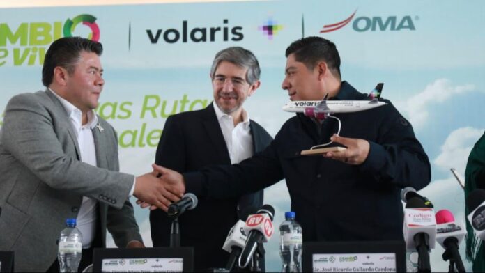 Gallardo amplía la conectividad del estado con nuevas rutas de Volaris